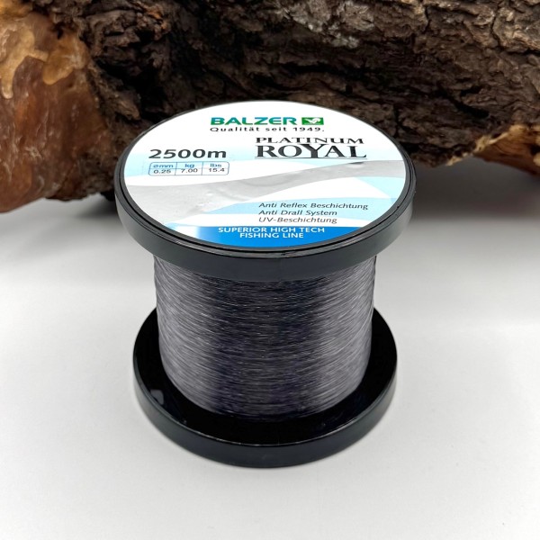 Balzer Platinum Royal 0,25mm 7,00kg 2500m Spule monofile Schnur SALE