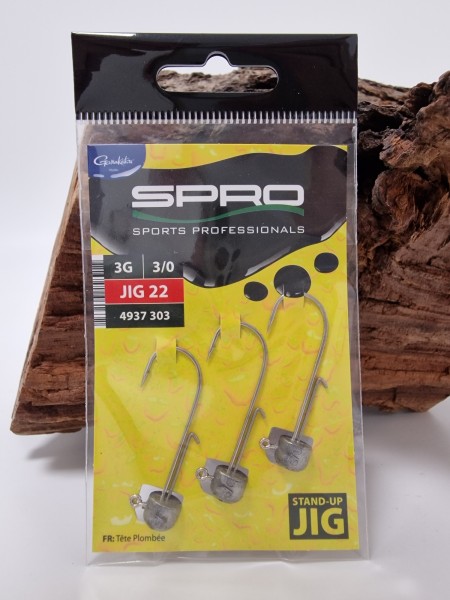 Spro Jig 22 Stand Up 3/0 3g 5g 7g 10g 3,9cm Ned Rig Head Jigheads