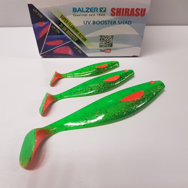 Balzer UV Booster Shad Chatreuse Lime 6cm 10cm 13cm 17cm 23cm