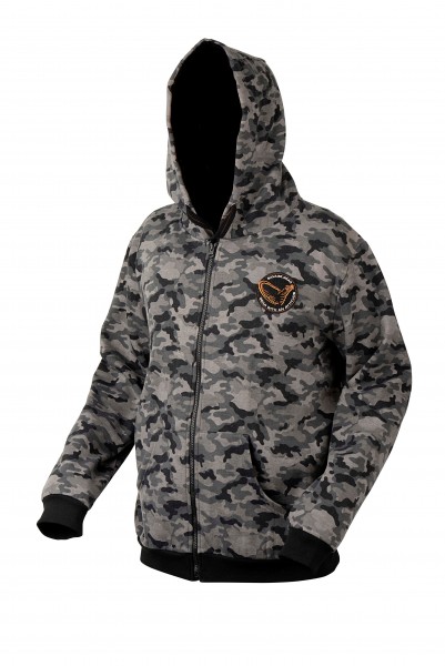 Savage Gear Black Savage Camo Design Zip Hoodie S M L XL XXL