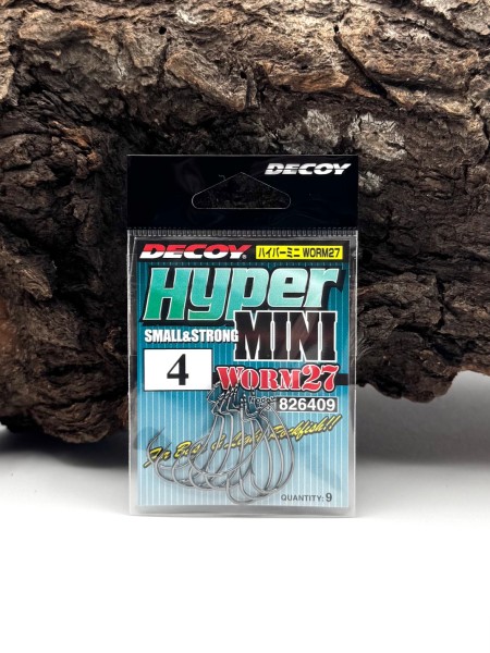 Decoy Hyper Mini Worm27 Gr. 2 4 6 Offsethaken Made in Japan