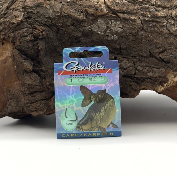 Gamakatsu 3510F Carp Karpfenhaken Schwarz Gr. 2 4 6 - 60cm SALE