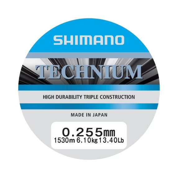 Shimano Technium A Mono 0,255mm 6,1kg 13,40lb 1530m Grey