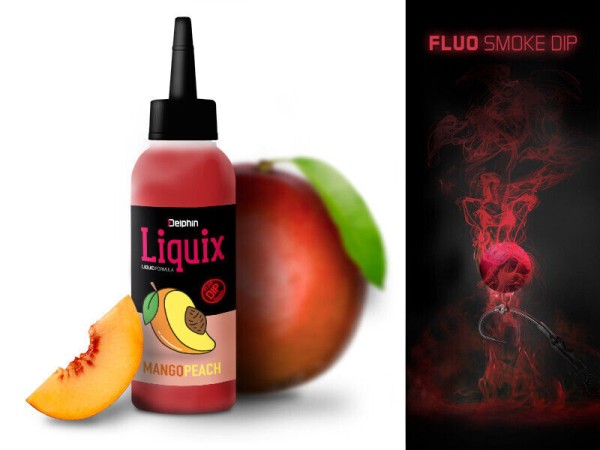 Delphin Fluo Dip D Snax Liquix 8 Sorten Liquid Booster Supreme Power Bait Smoke 100ml