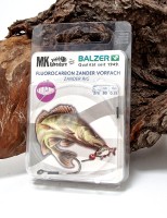 Balzer Matze Koch Fluorocarbon Zander Rig mit Einzelhaken 2/0 0,33mm 80cm Balzer Matze Koch Fluorocarbon Zander Rig mit Einzelhaken 2/0 0,33mm 80cm
