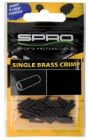 Spro Matt Black SINGLE BRASS CRIMP # 1.0×L10 Spro Matt Black SINGLE BRASS CRIMP # 1.0×L10