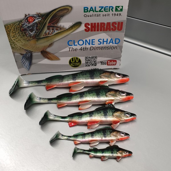 Balzer Shirasu Clone Shad Perch 6,5cm 9cm 12cm 15cm 18cm
