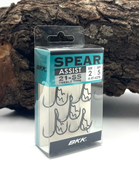 BKK Assist Spear-21 SS / UVO Treble Hook mit Baitholder