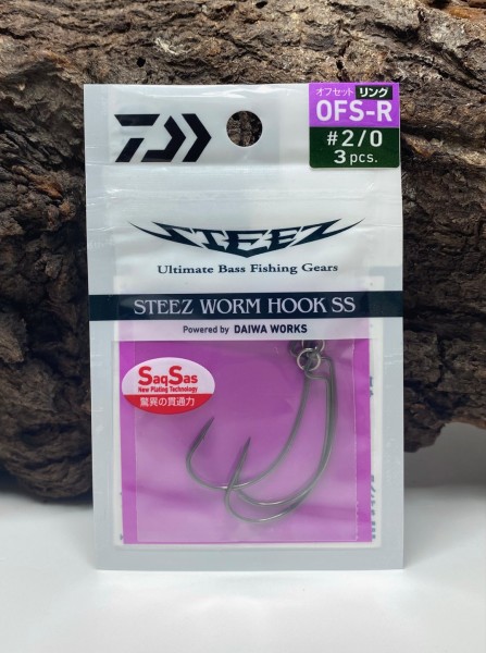 Daiwa Steez Worm Hook SS Offset Ring Einzelhaken 1 1/0 2/0 3/0