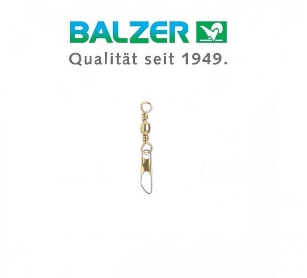 Balzer Karabiner Wirbel Messing Gr. 4 6 8 10 12 14 18 20 2