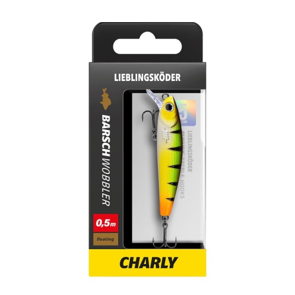 Lieblingsköder Barschwobbler 50mm 3,8g 0,5m Tauchtiefe Floating 16 Farben