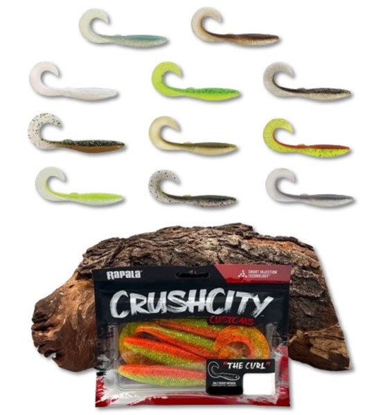 Rapala CrushCity The Curl 4" 10cm 7,6g aromatisiert 6 Stück 13 Farben