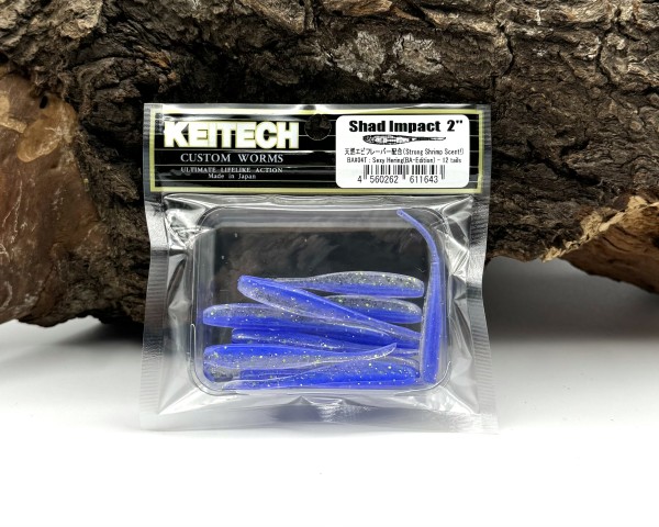 Keitech Barsch-Alarm 2" Shad Impact Sexy Hering UV 5,8cm 0,9g