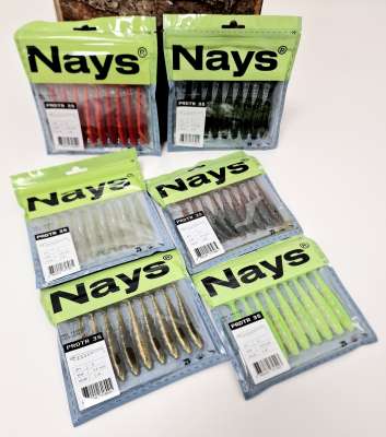 Nays RVN Raven Gummifische 7,6cm - 9er Pack Barschköder Mit Shrimp Aroma