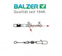 Balzer No Knot mit Wirbel und Snap 8 kg 12 kg 18kg Balzer No Knot mit Wirbel und Snap 8 kg 12 kg 18kg