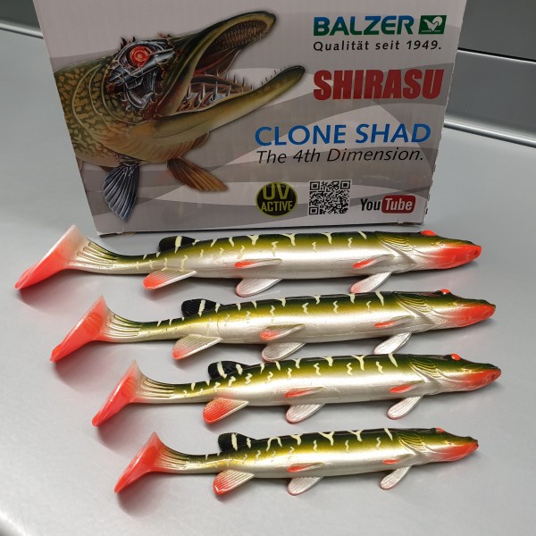 Balzer Shirasu Clone Shad UV Pike 12cm 15cm 18cm 21cm