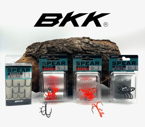 BKK Assist Spear-21 SS / UVO Treble Hook mit Baitholder