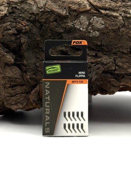 Fox Edges Mini Flippa Camo Naturals Line Aligner für Karpfen-Rigs 10 Stück