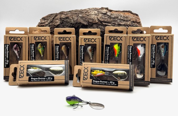 Zeck Rogue Runner Jig Spinner 20g 12 Farben Haken #6