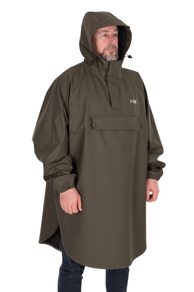 Fox Khaki Poncho One Size Wasserdichter Angelponcho