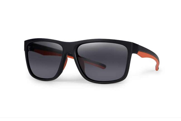 Fox Collection Black & Orange Shades – Grey Lens Polarisationsbrille UV400 Schutz