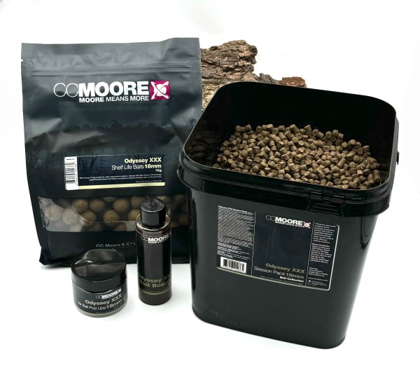 CCmoore Odyssey XXX Session Pack 15mm 18mm Boilies Pellets Booster Ball Pop Ups