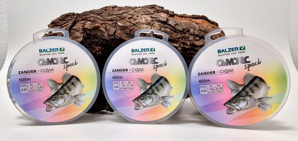 Balzer Camtec SpeciLine Zander 400m 500m Sandbraun 0,25mm 0,30mm 0,35mm