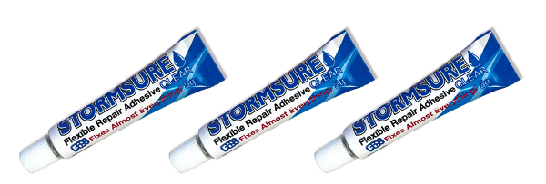 Stormsure Flexibler Reparaturkleber 3 x 5 g Tube transparent