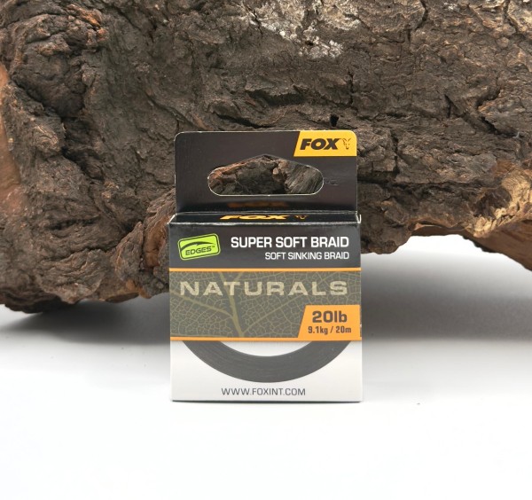 Fox EDGE Naturals Super Soft Braid 20lb 9,1kg 20m SALE