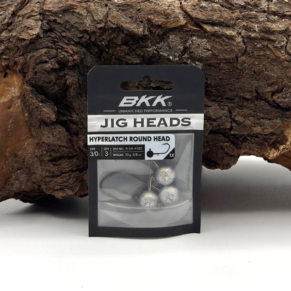 BKK Hyperlatch Round Head 3/0 Jighaken 5g - 25g mit Baitholder