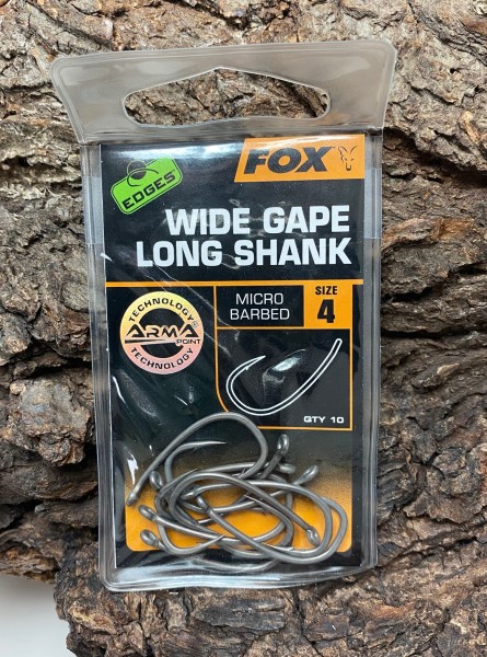 Fox Edges Wide Gape Long Shank Gr. 4 5 6 7