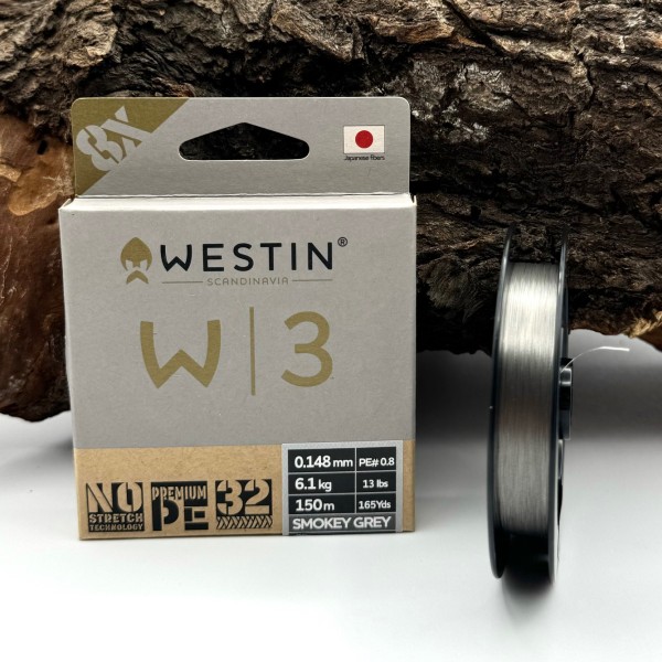 Westin W3 8-Braid Smokey Grey 150m geflochtene Schnur