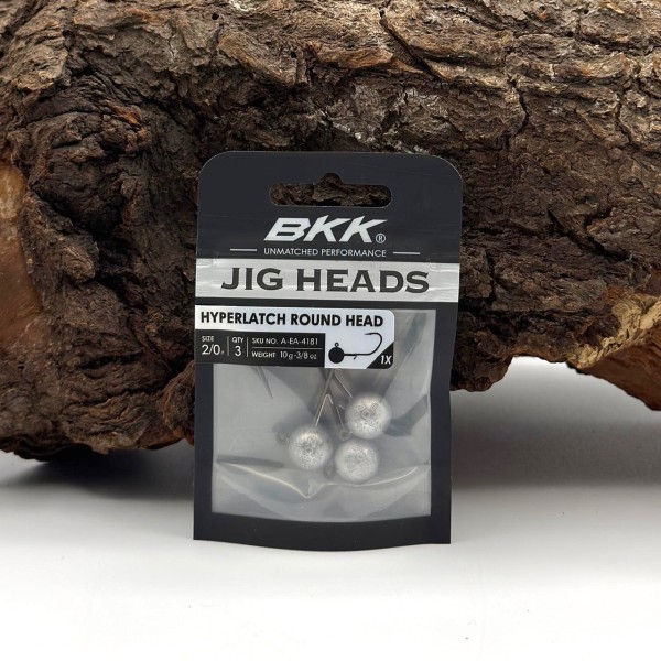 BKK Hyperlatch Round Head 2/0 Jighaken 3,5g - 20g mit Baitholder