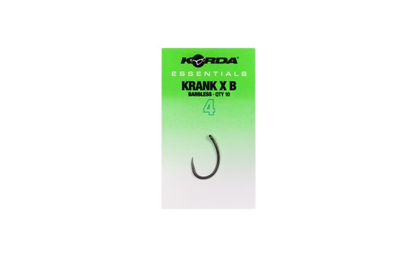 Korda Essentials Krank X Micro Barbed Karpfenhaken Größe 2 und 4