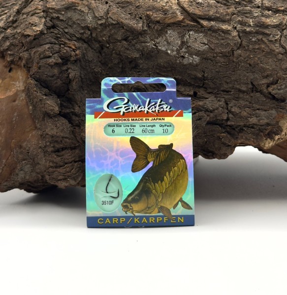 Gamakatsu 3510F Carp Karpfenhaken Schwarz Gr. 2 4 6 - 60cm SALE