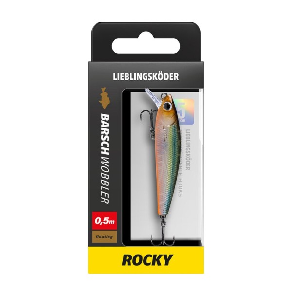 Lieblingsköder Barschwobbler 50mm 3,8g 0,5m Tauchtiefe Floating 16 Farben