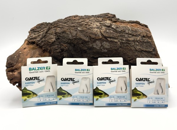 Balzer Camtec Speci Karpfen Schwarz 70cm Gr. 2 4 6 8 SALE