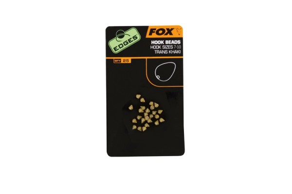 Fox Edges Hook Bead Size 7-10 trans khaki 25 Stück