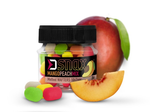 Delphin D Snax Wafter Fluo Mix 10x7mm 20g 8 Sorten Hookbaits