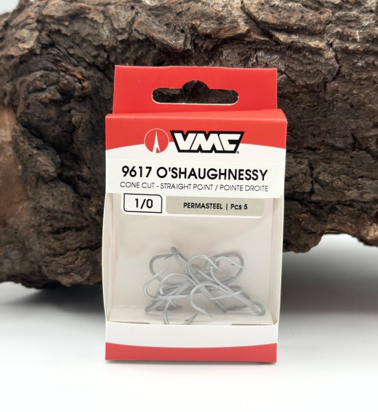 VMC 9617 O'Shaughnessy Cone Cut Treble Hook Meeresdrilling Gr. 1/0 - 8/0 5er-Pack