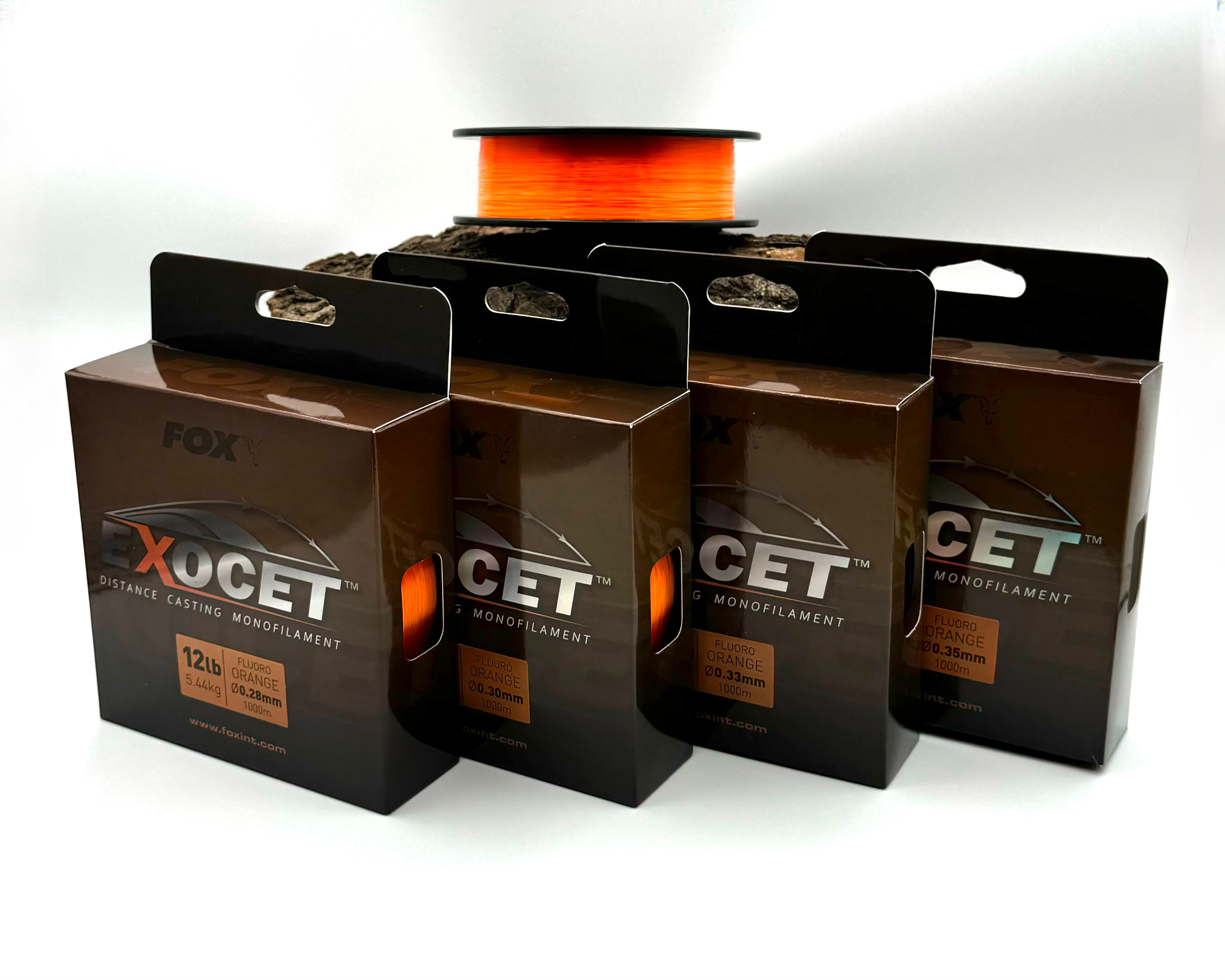 Fox Exocet Fluoro Orange Mono 0,26mm 0,28mm 0,30mm 0,33mm 0,35mm