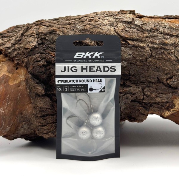 BKK Hyperlatch Round Head 1/0 Jighaken 1,75g - 17g mit Baitholder