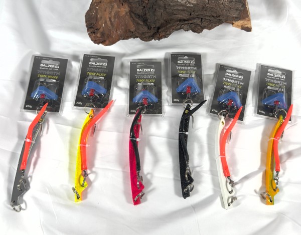 Balzer Edition 71° NORTH Torsk Pilker 200g mit Gummimakk 6 Farben Reptilienauge