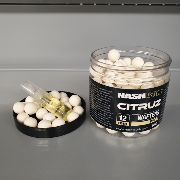 Nash Citruz Wafters 12mm White 75g + 3ml Booster