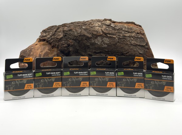 Fox Edges Tuff-Skin & Tuff-Skin Soft Vorfachmaterial 9,1kg 11,3kg 15,8kg 20m