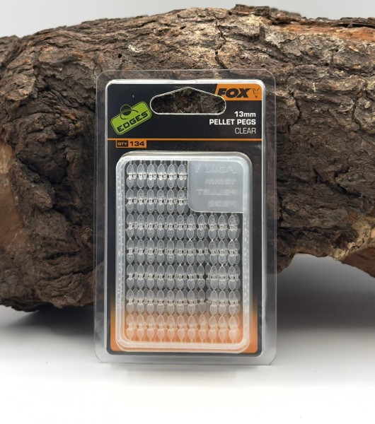 Fox Edges Pellet Pegs 13mm Transparent 134 Stück Stopper