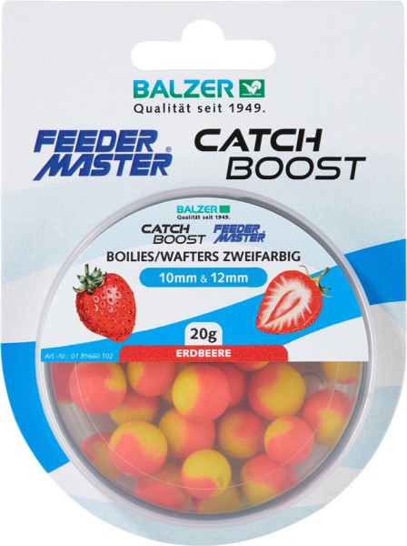 Balzer Catch Boost Method Feeder Boilies Wafter 10mm & 12mm zweifarbig