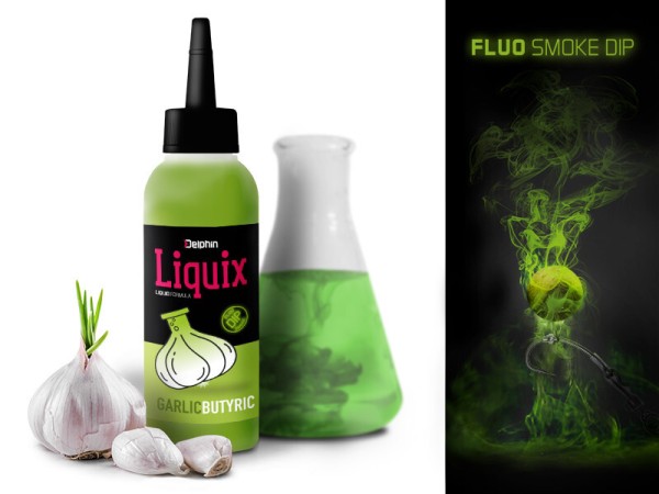 Delphin Fluo Dip D Snax Liquix 8 Sorten Liquid Booster Supreme Power Bait Smoke 100ml