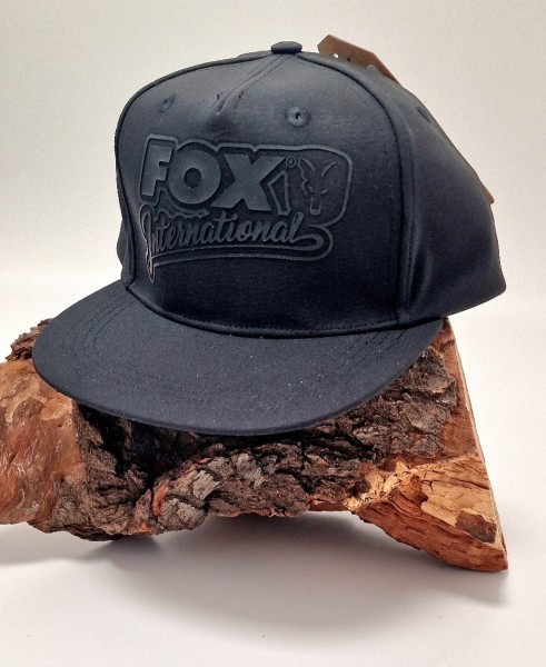 Fox Black Camo Flat Peak Snapback Cap