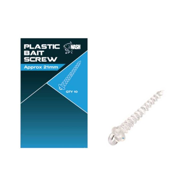 Nash Plastic Bait Screws 21mm Länge 10 Stück